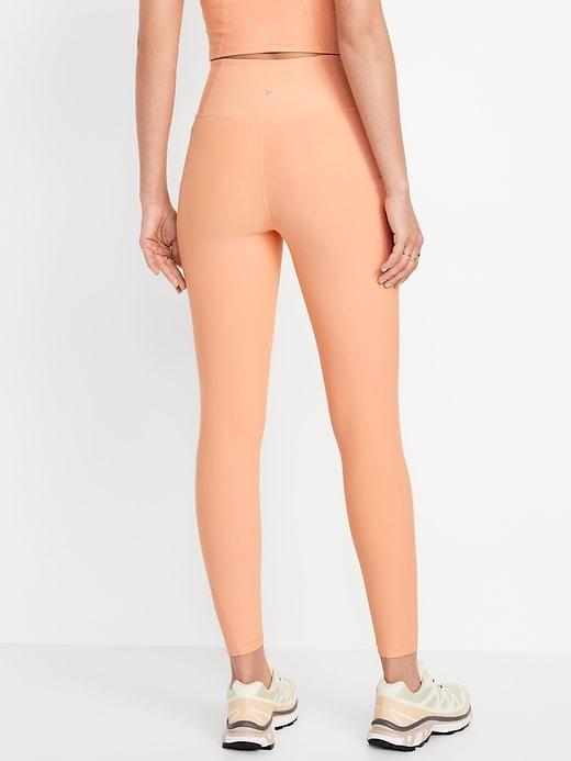 High-Waisted PowerSoft Ribbed Leggings Product Image