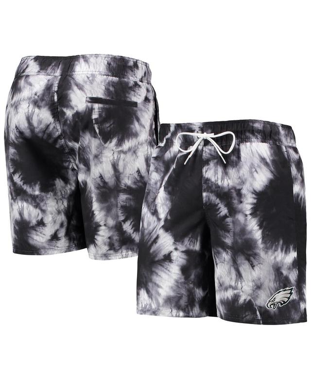 Mens G-iii Sports by Carl Banks Black Philadelphia Eagles Splash Volley Swim Shorts Product Image