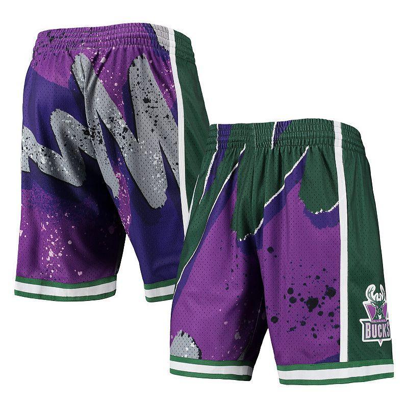 Mens Mitchell & Ness Milwaukee Bucks Hardwood Classics 2000 Hyper Hoops Swingman Shorts Product Image