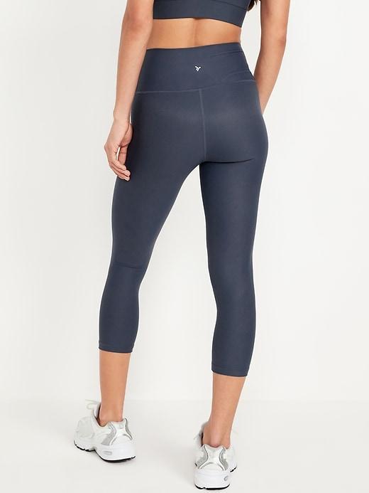 High-Waisted PowerSoft Crop Leggings Product Image