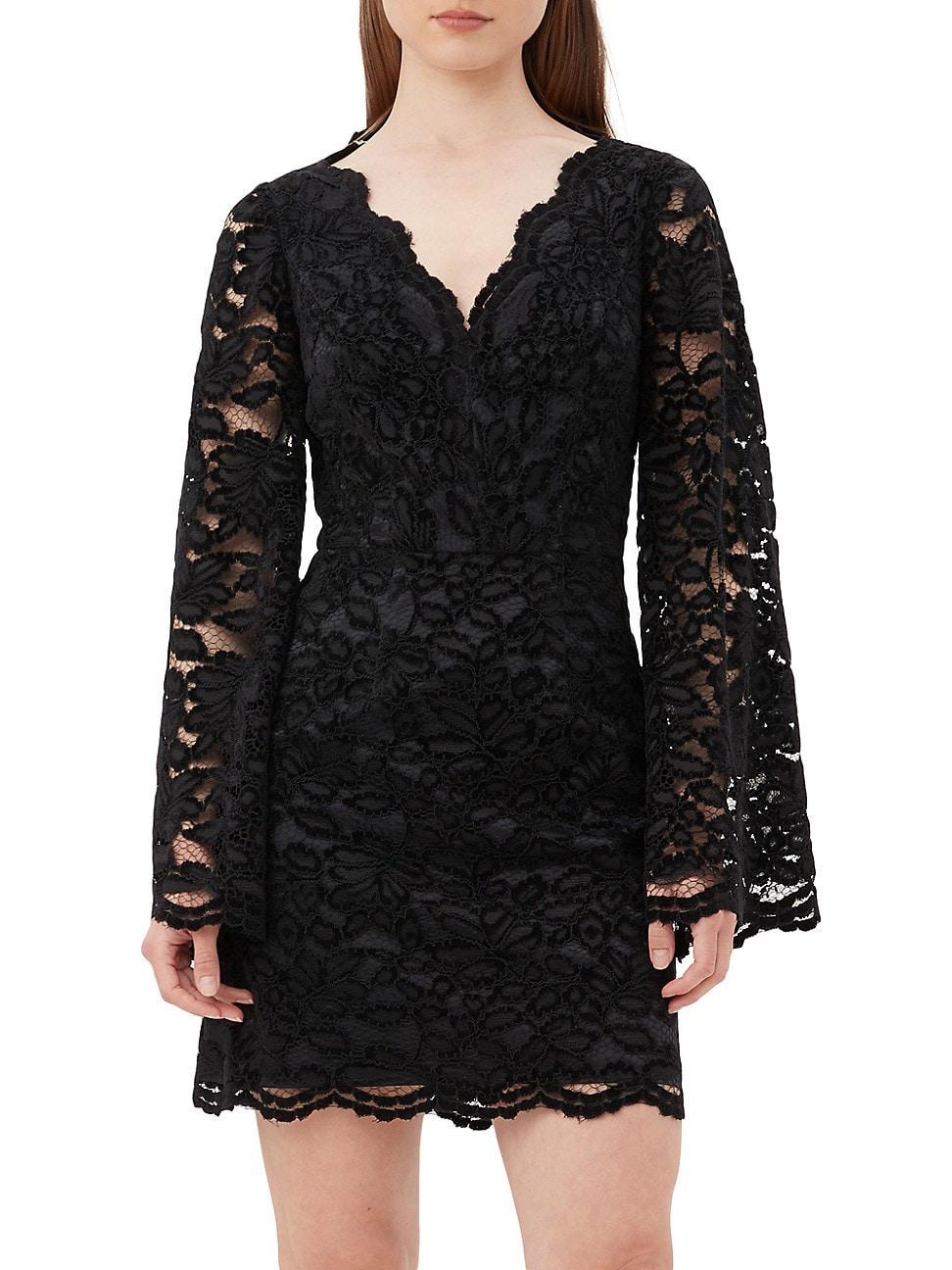 Jinnie Scalloped Lace Mini Dress Product Image