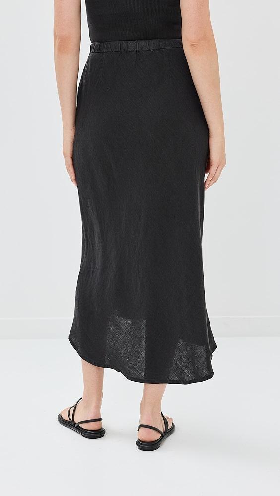 James Perse Bias Cut Linen Drawstring Skirt | Shopbop Product Image