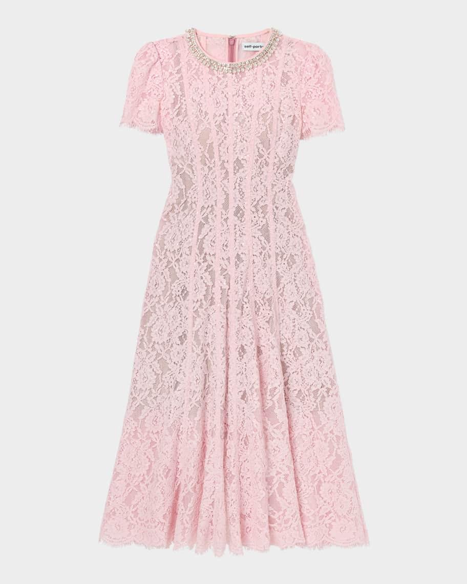 Embellished Lace Midi Dress Product Image