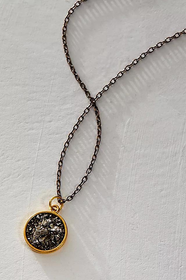 Marly Moretti Round Pyrite Necklace Product Image