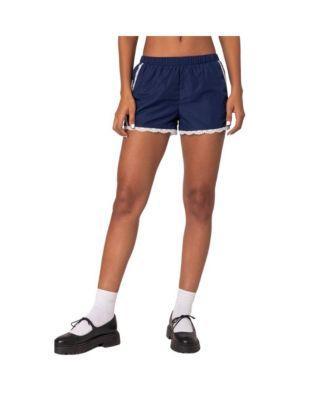 Edikted Womens Kallie Lacey Track Shorts Product Image