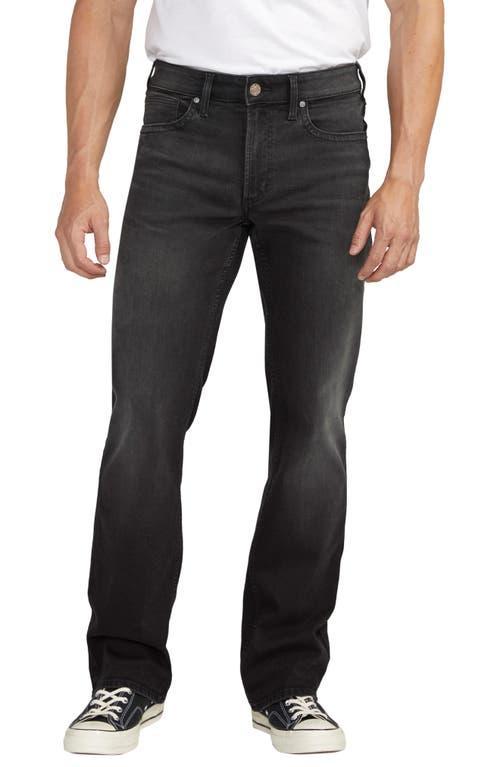 Silver Jeans Co. Zac Relaxed Fit Straight Leg Black Wash Jeans Product Image