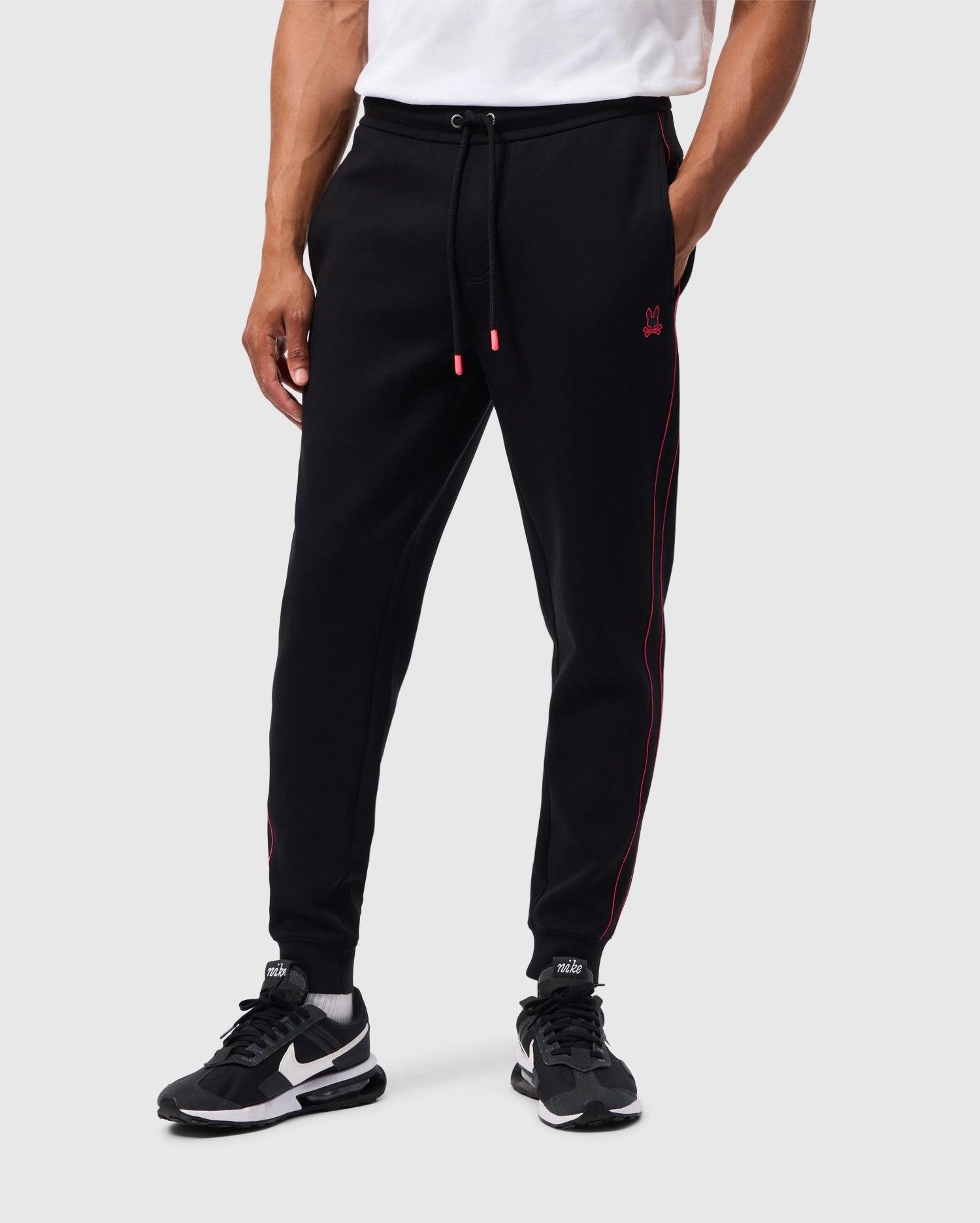 Psycho Bunny Men's Travis Track Pant 001 BLACK Product Image