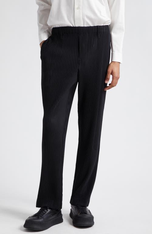 Mens Pleated Split-Back Pants Product Image