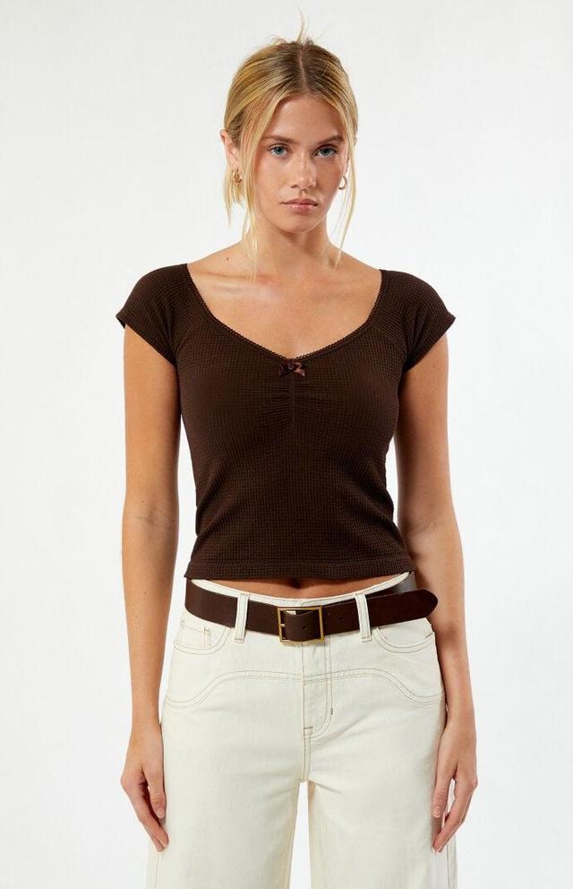 Contour Women's Seamless Waffle Knit Cinched Top Product Image