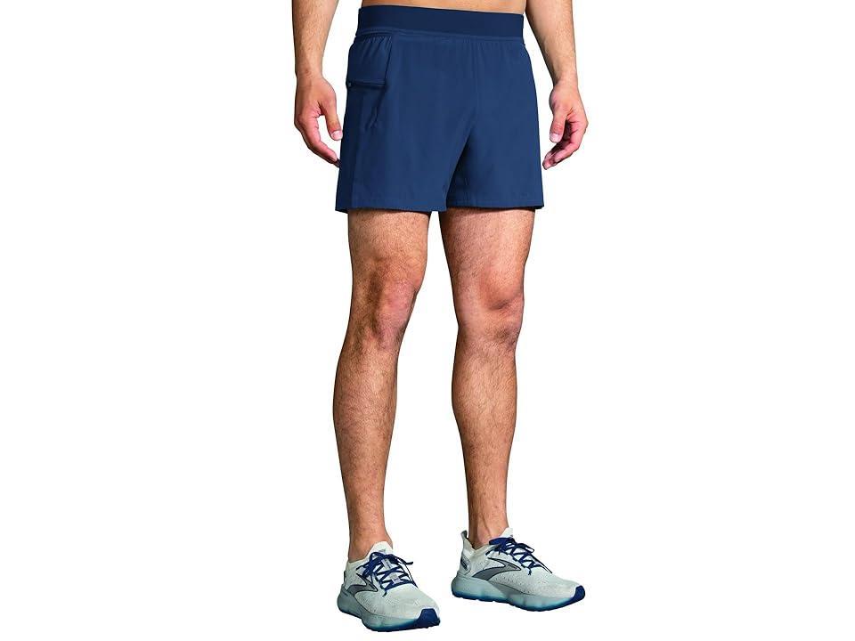 Brooks Sherpa 5 2-in-1 Shorts Slate) Men's Shorts Product Image