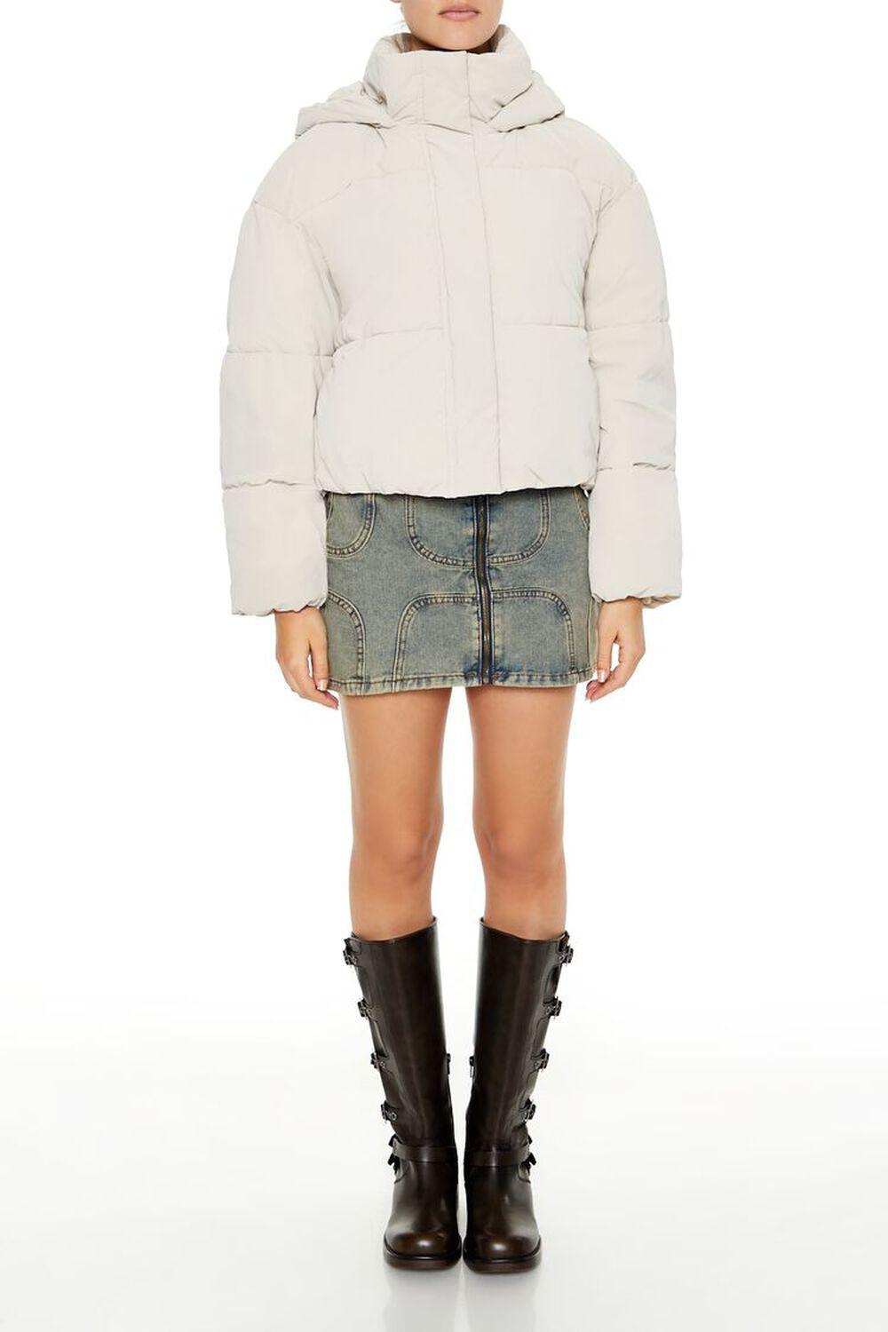 Hooded Puffer Jacket | Forever 21 Product Image