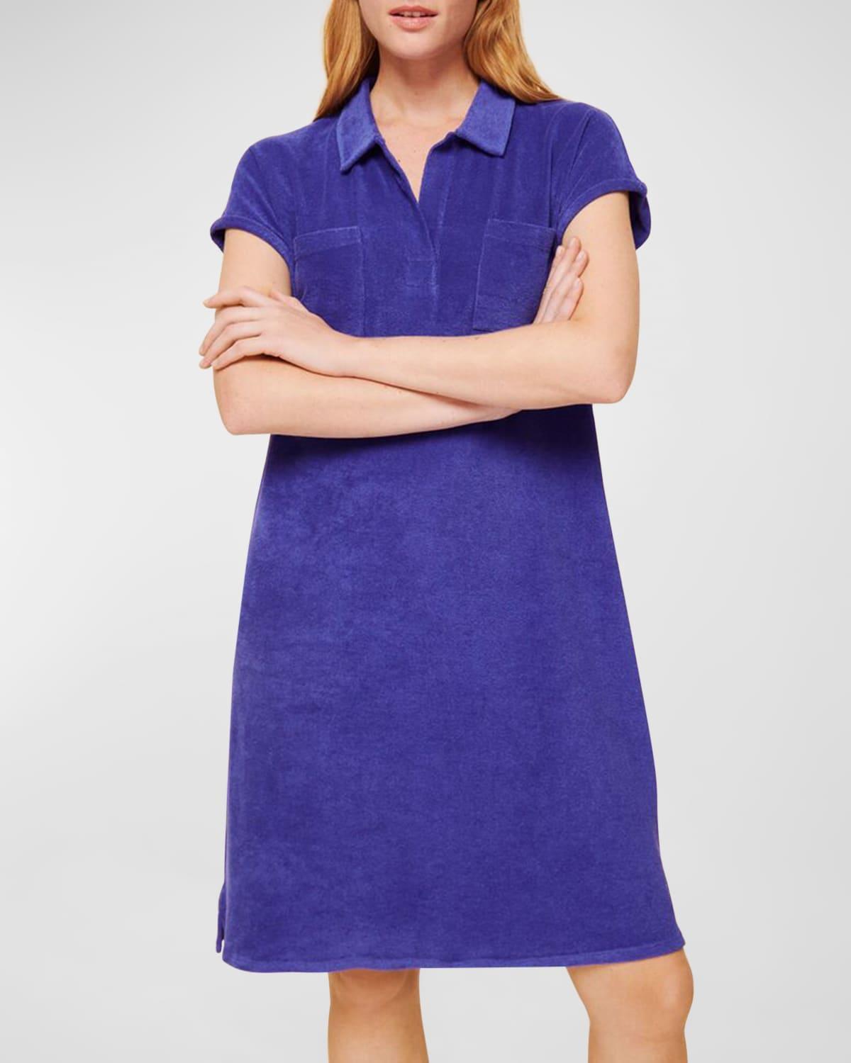 Womens Terry Coverup Polo Dress Product Image