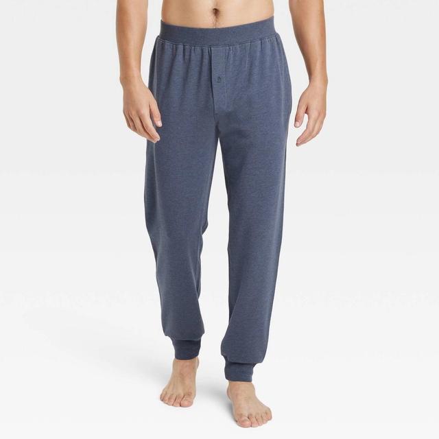 Mens Cotton Modal Knit Jogger Pajama Pants - Goodfellow & Co Dark Gray XL Product Image