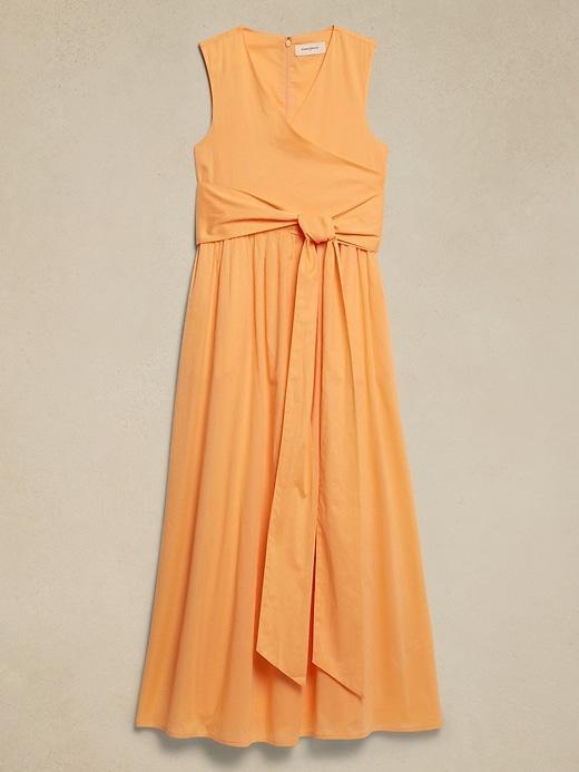 Voile Wrap-Waist Maxi Dress Product Image