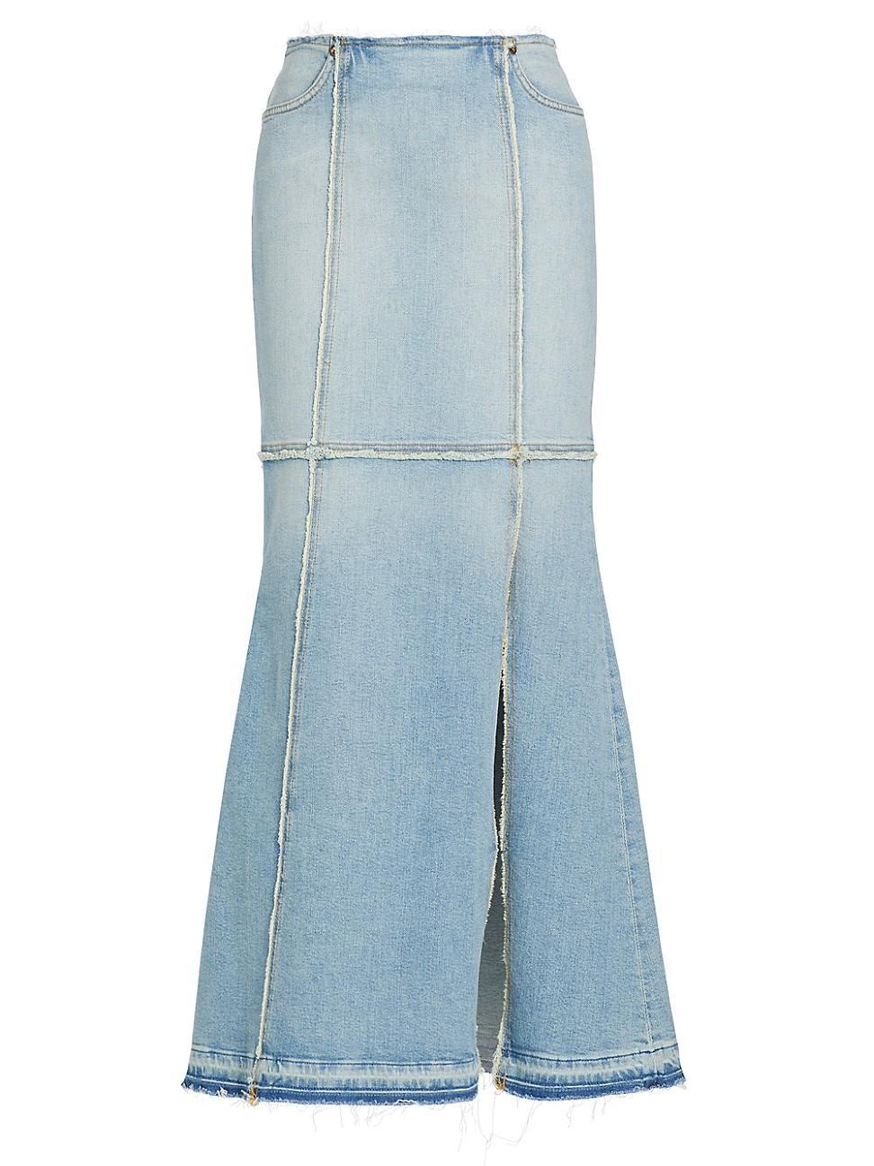 Re/Done Denim Column Maxi Skirt Product Image