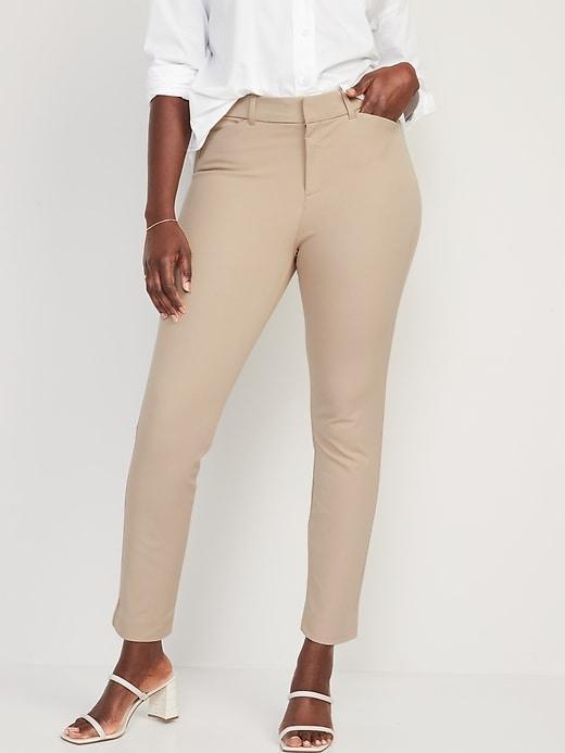 High-Waisted Pixie Skinny Ankle Pants Product Image