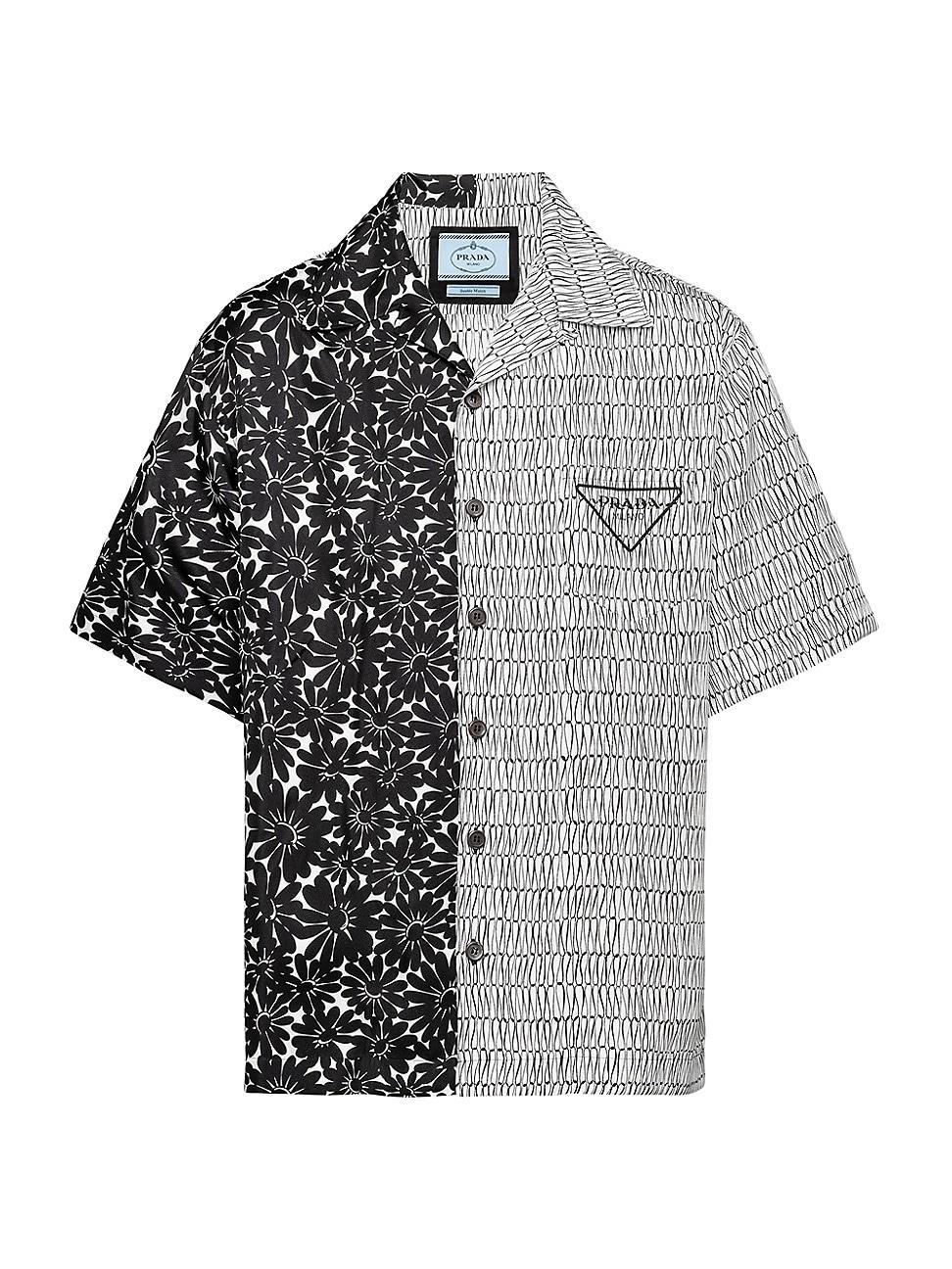 Mens Double Match Silk Shirt Product Image