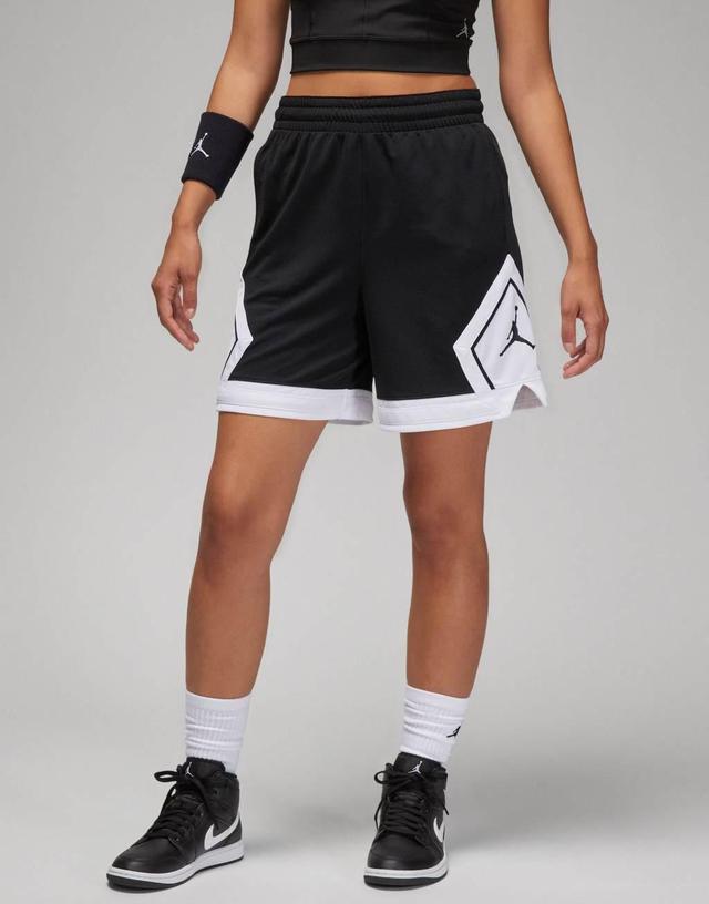 Jordan Sport diamond shorts in black and white Product Image