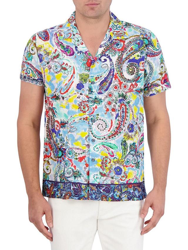 Mens The Drake Paisley & Floral Camp Shirt Product Image