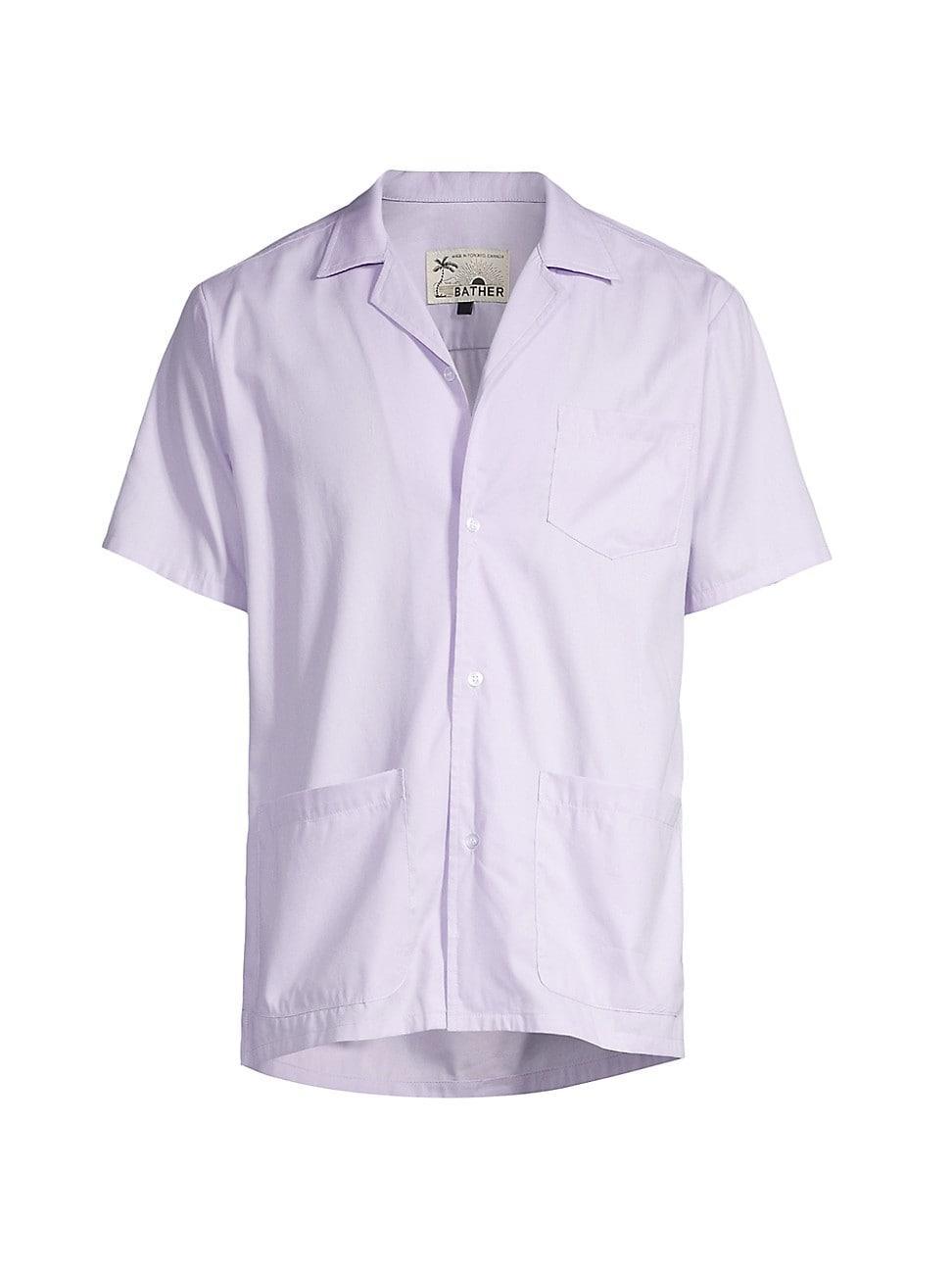 Mens Solid Camp Shirt Product Image