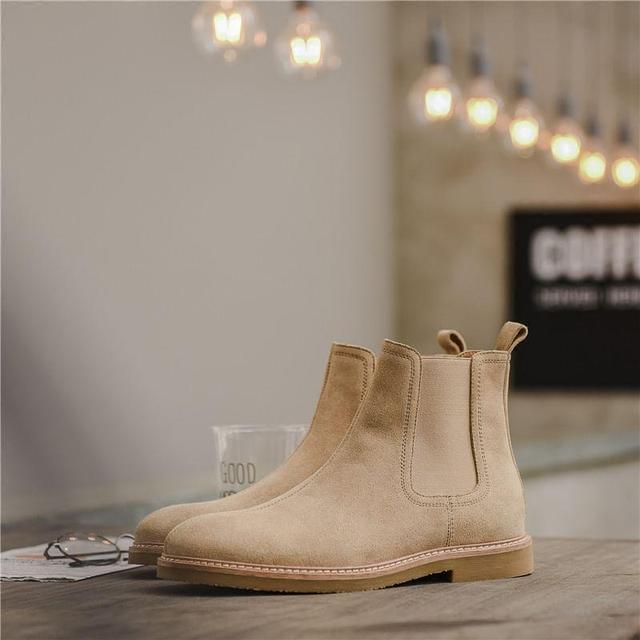 Faux Leather Short Chelsea Boots Product Image