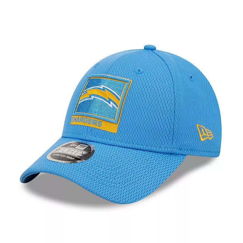 Mens New Era Powder Blue Los Angeles Chargers Framed Af 9Forty Snapback Hat Product Image