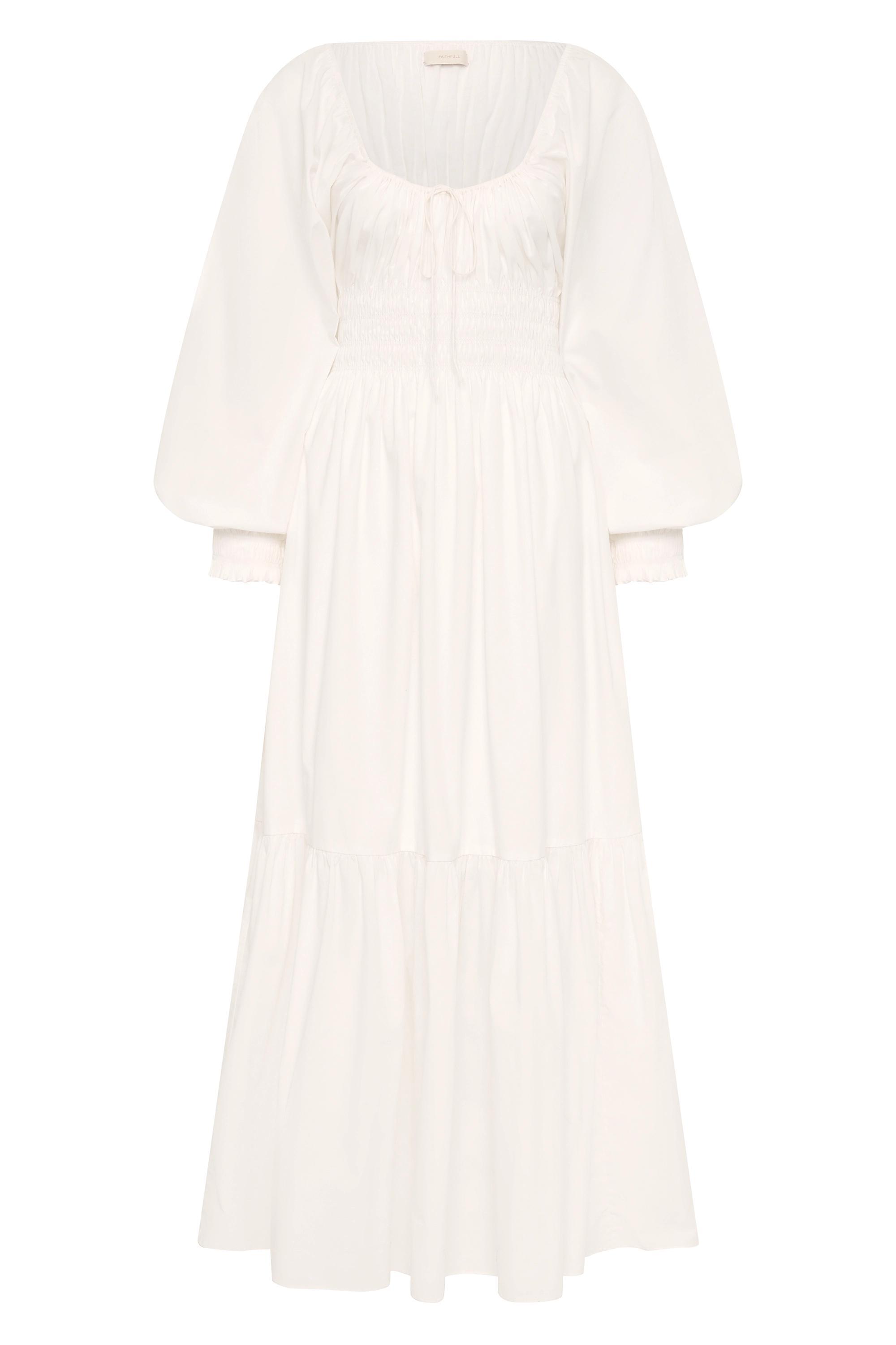 Fleur Maxi Dress White Product Image