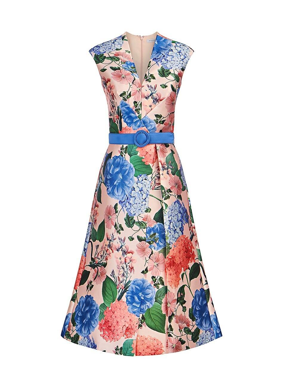 Womens Rosemund Floral Mikado Midi-Dress Product Image