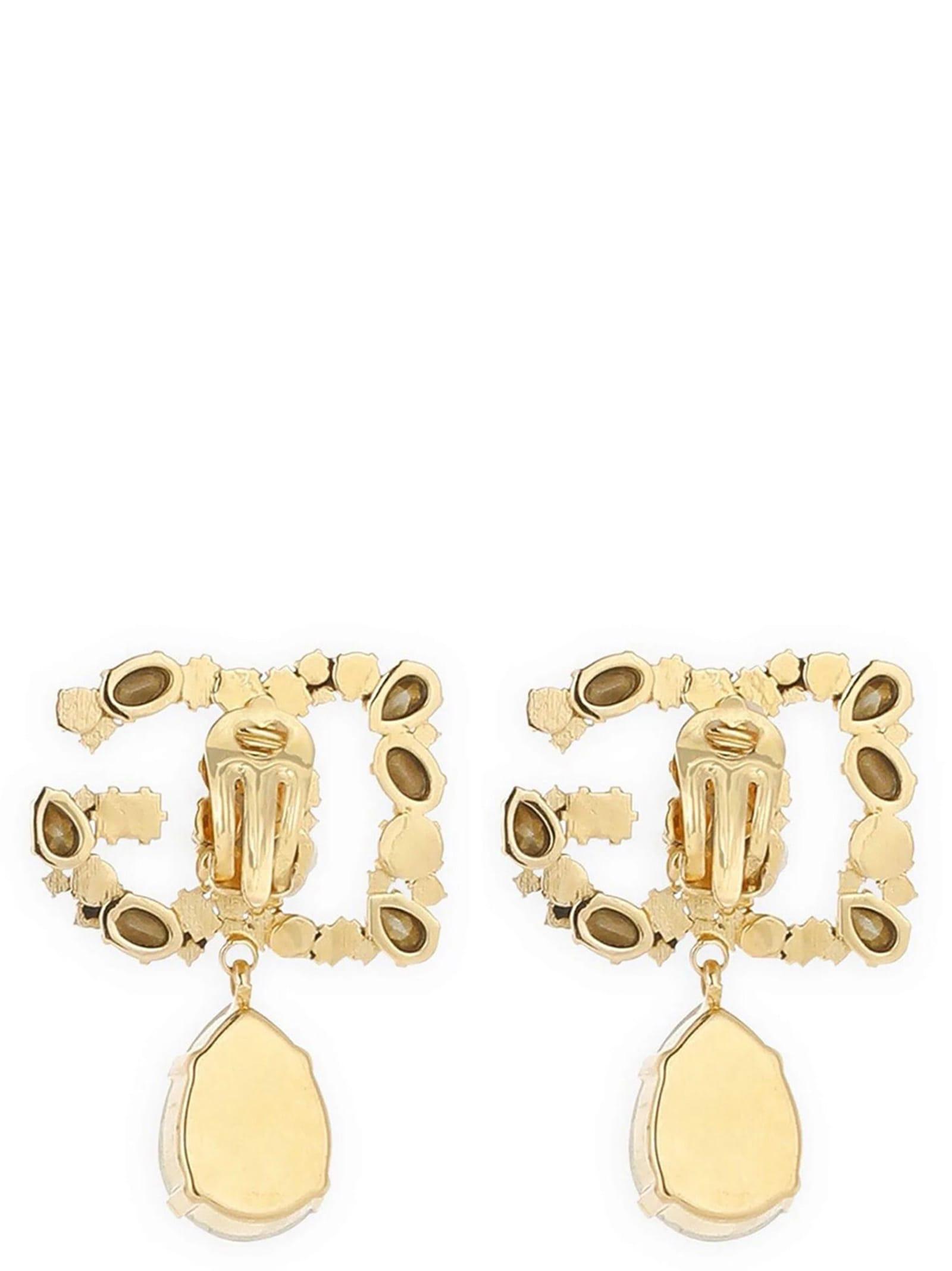 Logo Earrings In Gold Product Image