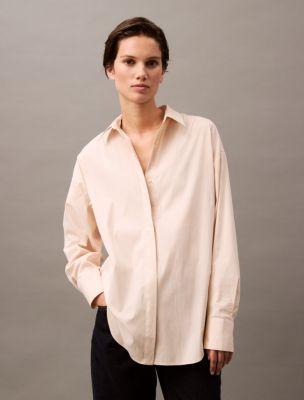 Stretch Poplin Relaxed Fit Button-Down Shirt Product Image