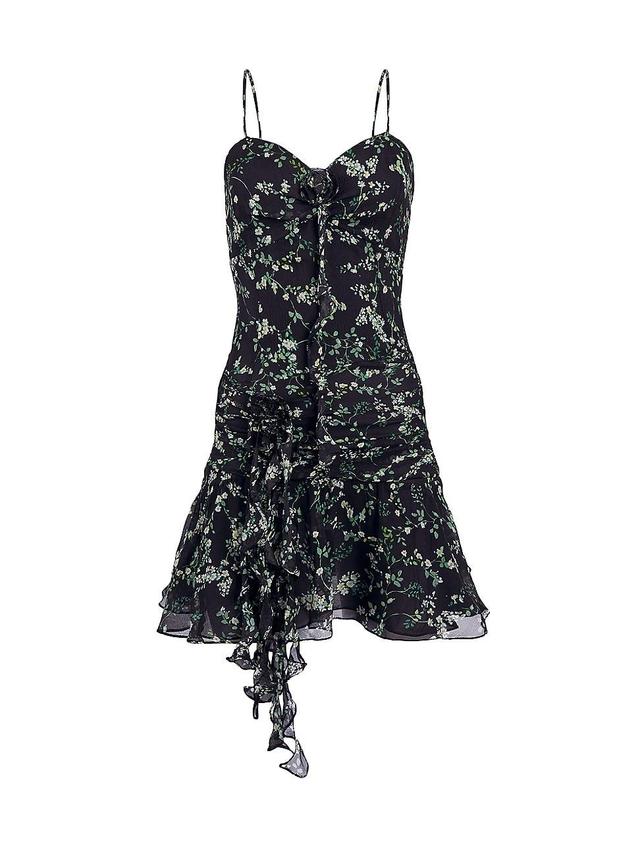 Womens Provence Alyssa Floral Silk Chiffon Minidress Product Image