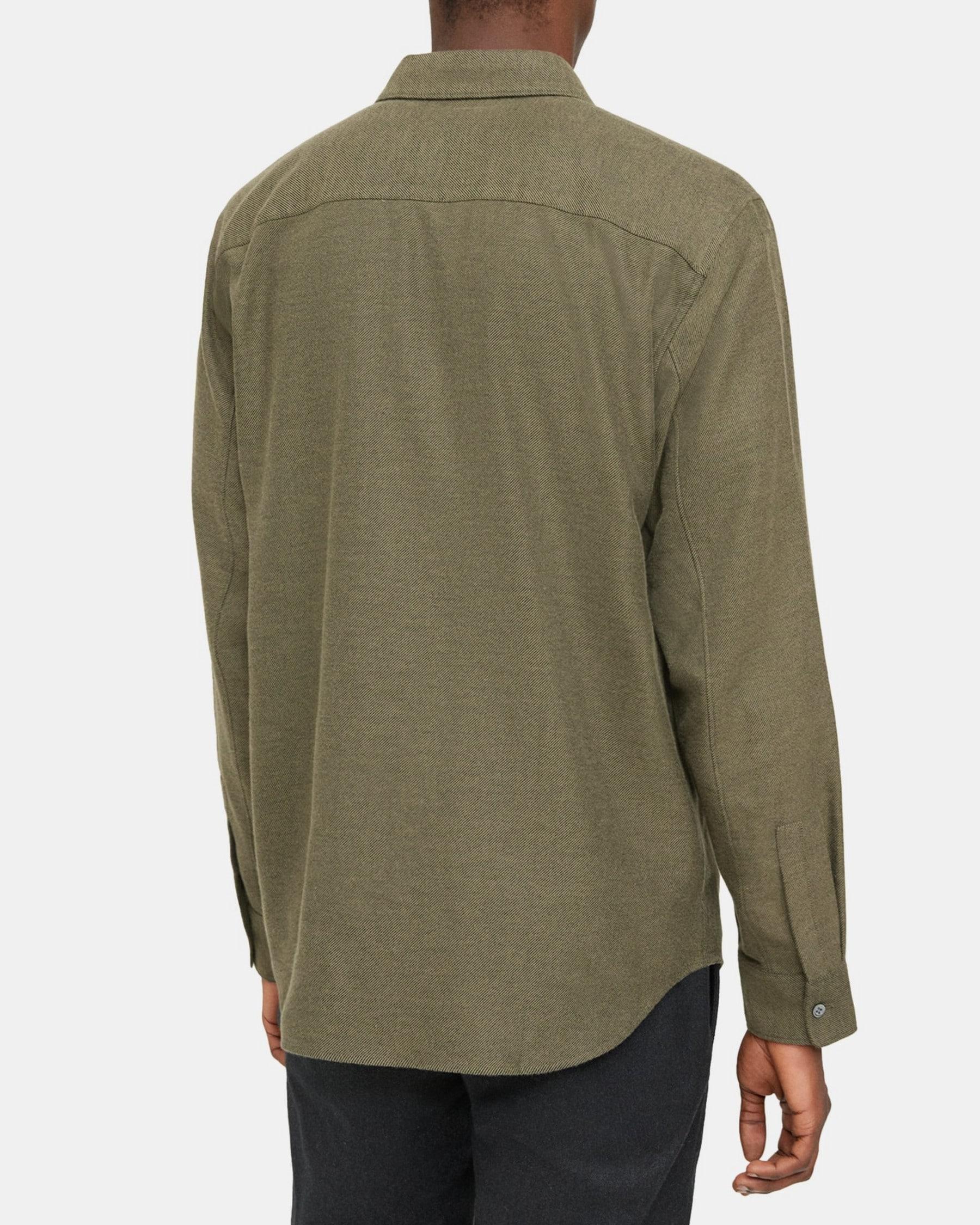 Long-Sleeve Shirt in Cotton Flannel Product Image