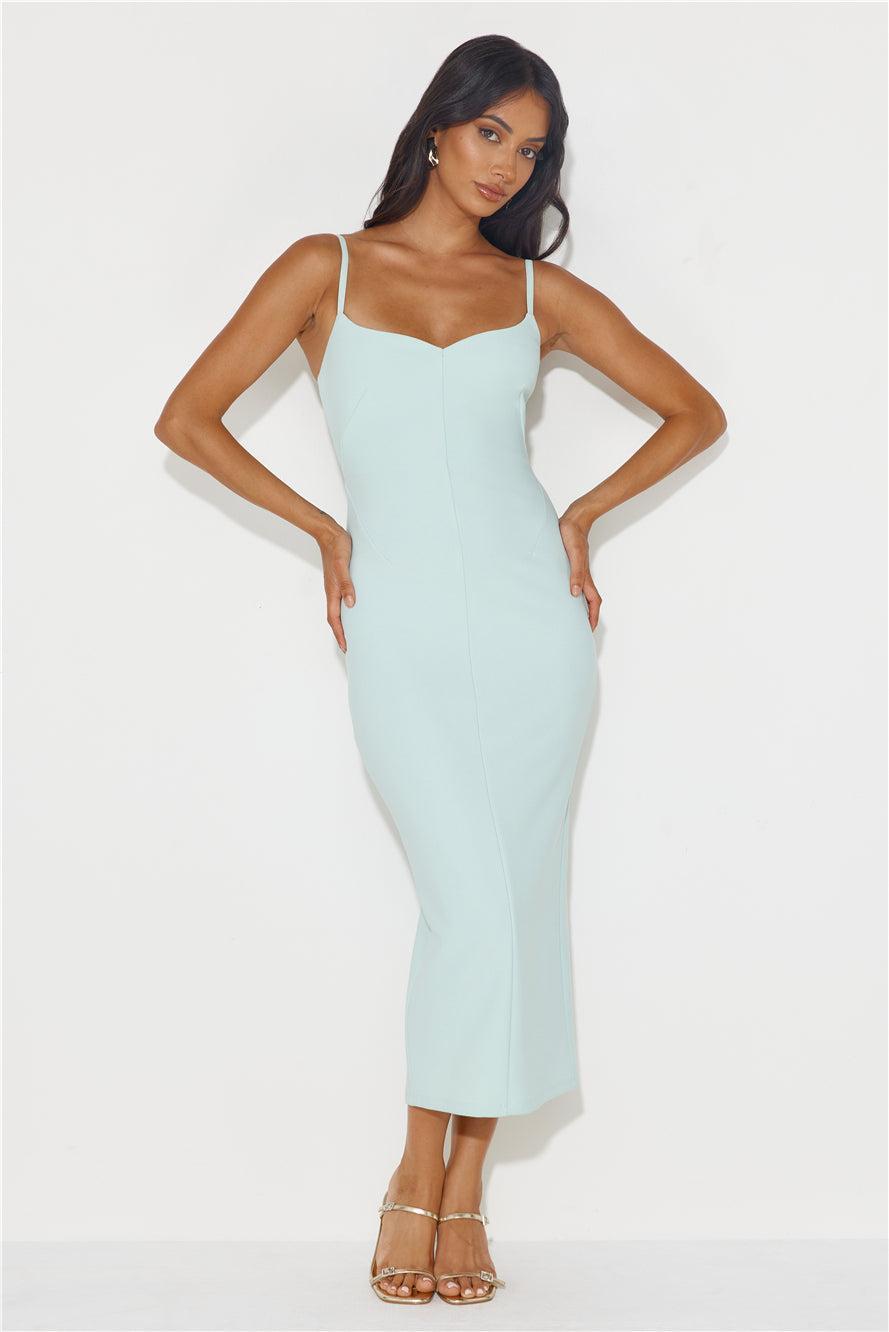 Confident Gal Midi Dress Sage Product Image