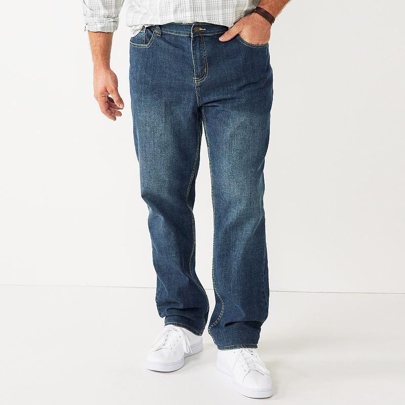 Big & Tall Sonoma Goods For Life Relaxed-Fit Jeans, Mens Blue Product Image