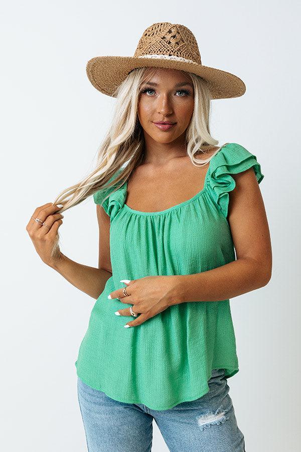 Cutie Pie Shift Top In Seafoam Product Image