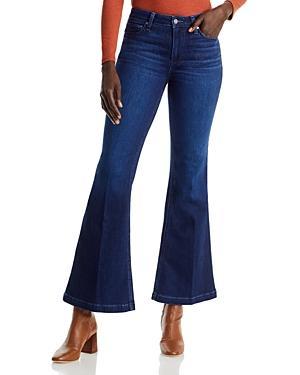 Paige Genevieve High Rise Bell Bottom Jeans in Model Product Image