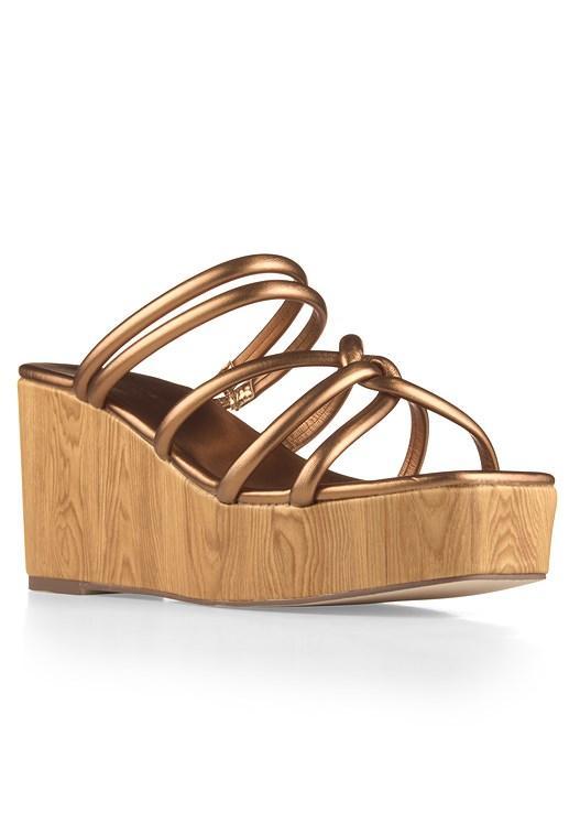 Metallic Crisscross Wedges Product Image