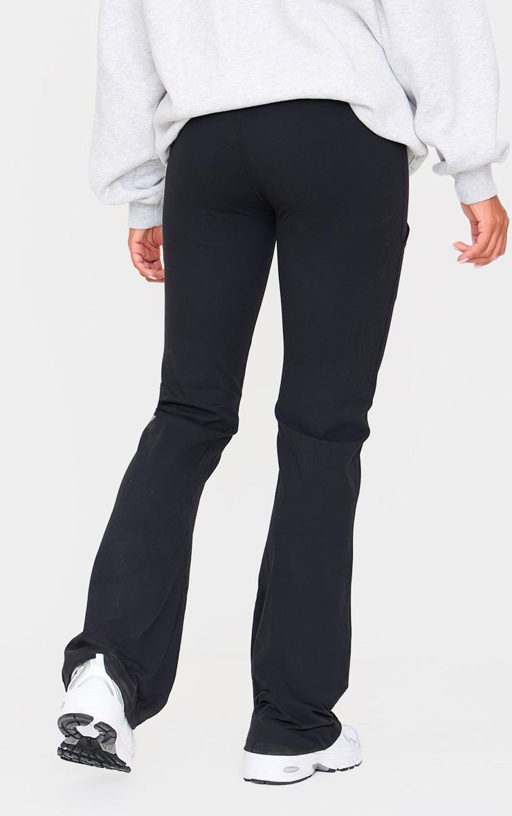 Maternity Black Snatched Sculpt Pocket Flared Leggings Product Image