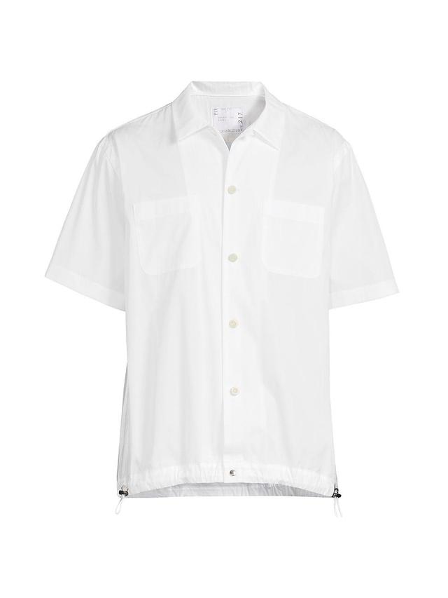 Mens Cotton Button-Front Shirt Product Image