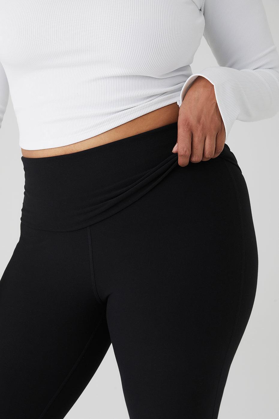 Alosoft Foldover Bootcut Legging - Black Female Product Image