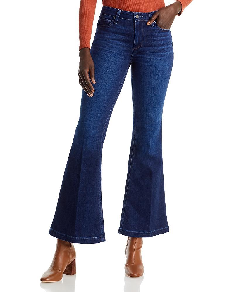 Paige Genevieve High Rise Bell Bottom Jeans in Model Product Image