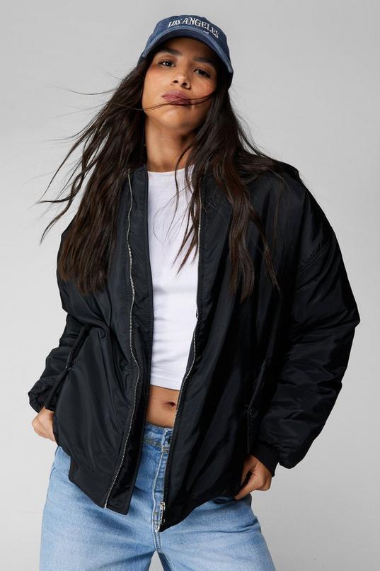 Oversized Bomber Jacket Product Image