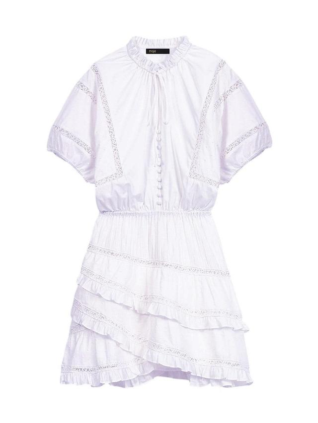 Womens Short Embroidered Dress Product Image