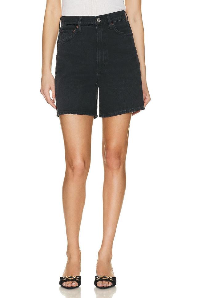 AGOLDE Stella Short Black. Size 27 (also in 23, 24, 25, 26, 29, 30, 31). Product Image