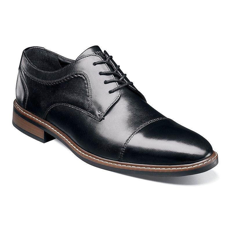 Nunn Bush Hayden Mens Leather Cap Toe Oxford Shoes Red Product Image