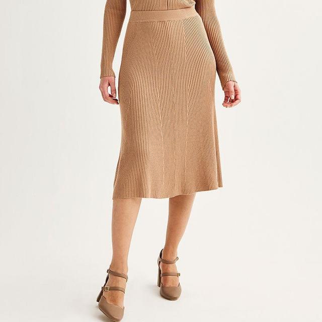 Womens Rachel Roy A Line Ribbed Skirt Product Image