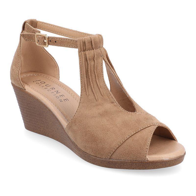 Journee Collection Kedzie Womens Wedges Brown Product Image