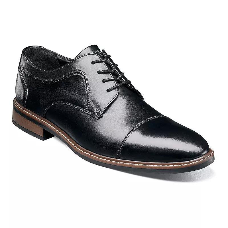 Nunn Bush Shoes Hayden Cap Toe Oxford Black Product Image