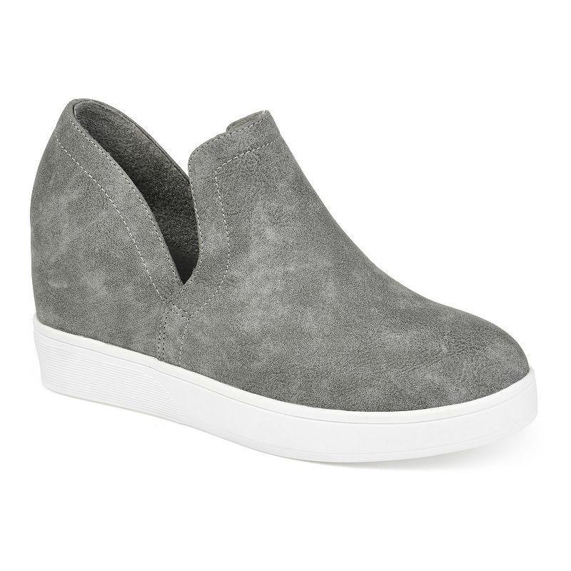Journee Collection Cardi Womens Sneaker Wedges White Product Image