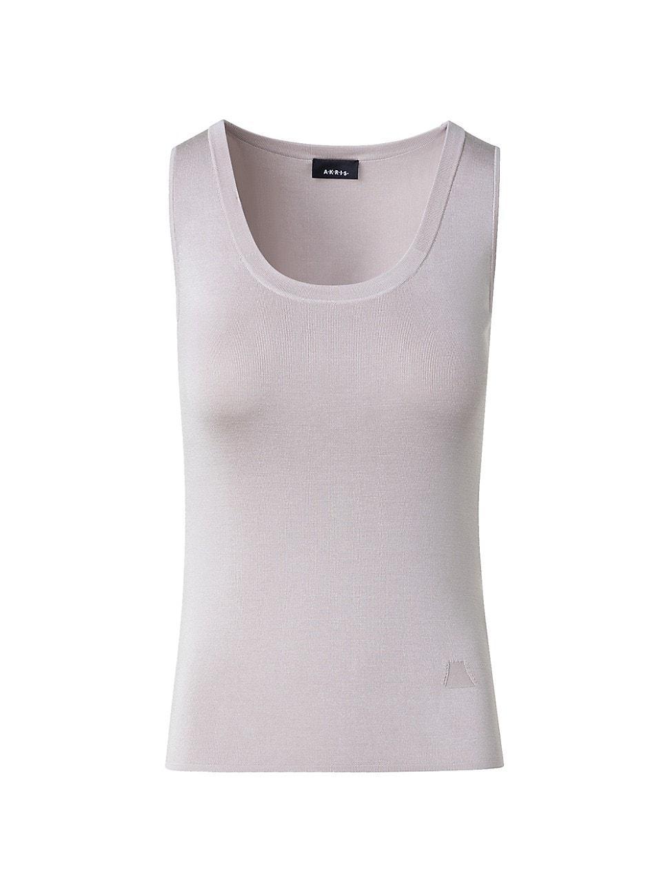 Womens Silk Knit Scoopneck Tank Product Image